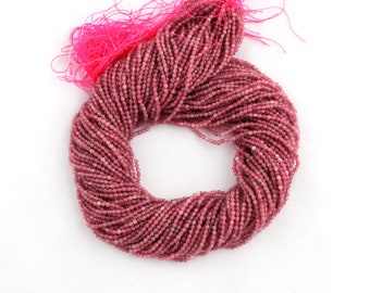 Rosa Turmader Perlen Strand - DIY Perlen Stränge - 13 Zoll facettierte Perlen machen - Turmaden Edelstein Runde Perlen liefert (GJ-1270)
