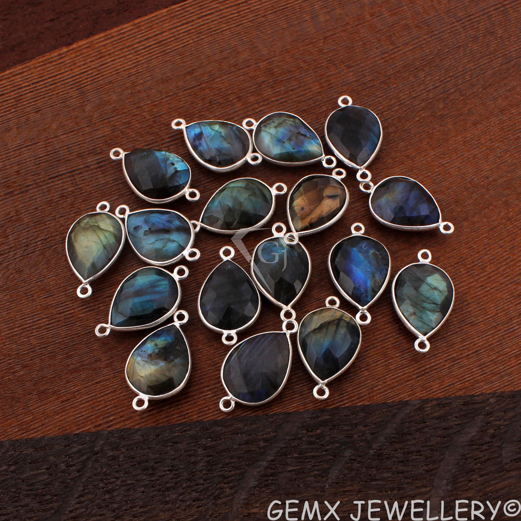 Rhodium on Sterling Silver Freeform Faceted Hydro Quartz Glass Necklace Rhodium on Sterling Silver Freeform Faceted Hydro Quartz Glass Necklace