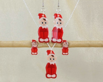 Elf Knee Huggers Inspired Jewelry, Dangle Earrings, Stud Earrings, Clip-Ons, Necklace, Handmade