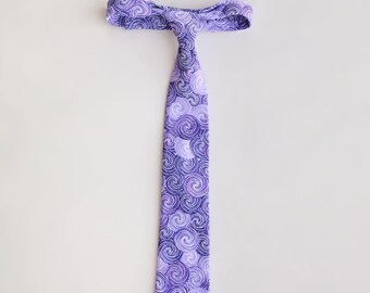 Violet Spirals Necktie
