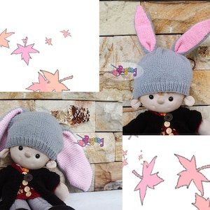 KNITTING PATTERN Another Bunny Hat Baby Size PDF image 1