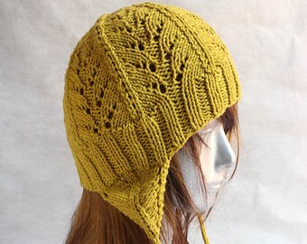 KNITTING PATTERN Careen's Lacy Hat Adult Size PDF