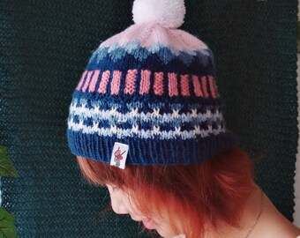 KNITTING PATTERN Edge of the Woods Hat Child and Adult Size PDF