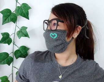 KNITTING PATTERN Everyday Face Mask adult size PDF