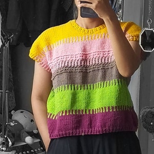 KNITTING PATTERN Fresh Look Summer Tee PDF image 2