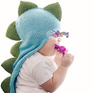 KNITTING PATTERN My Dino Hat Baby Size PDF