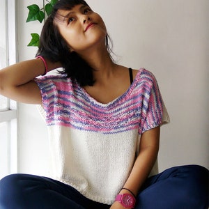 KNITTING PATTERN Fresh Look Summer Tee PDF image 5