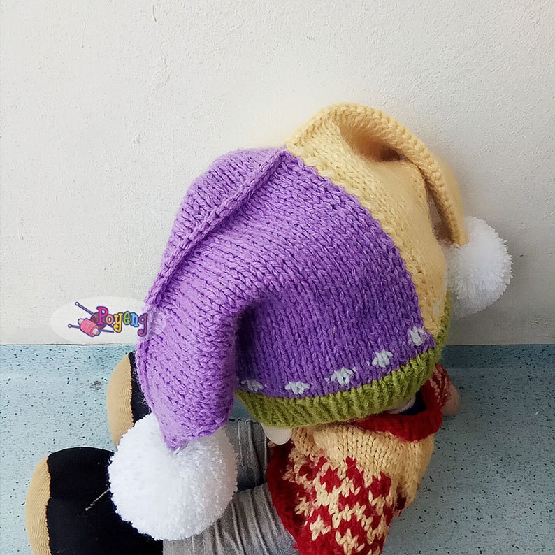 KNITTING PATTERN Court Jester Hat Baby Children Adult Size Etsy