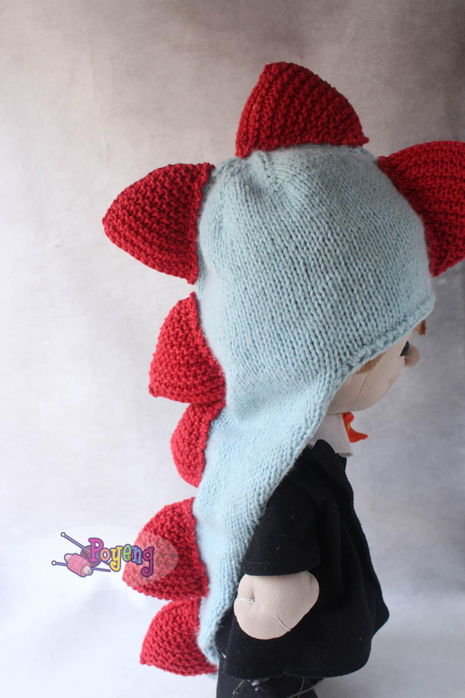 KNITTING PATTERN My Dino Hat Baby Size PDF Etsy