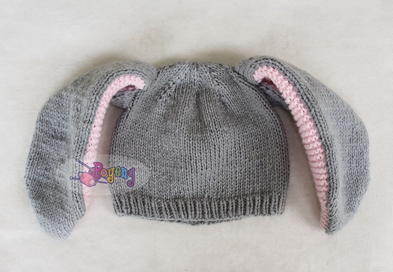 KNITTING PATTERN Another Bunny Hat Baby Size PDF image 2
