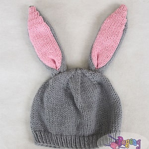 KNITTING PATTERN Another Bunny Hat Baby Size PDF image 3