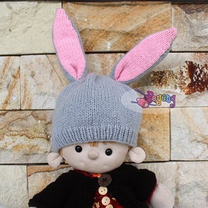 KNITTING PATTERN Another Bunny Hat Baby Size PDF image 5