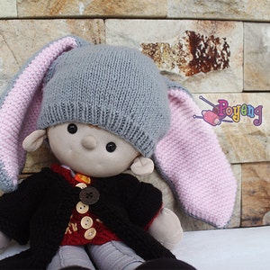KNITTING PATTERN Another Bunny Hat Baby Size PDF image 4
