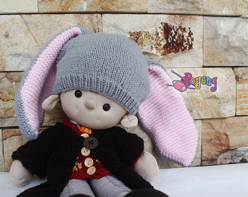 KNITTING PATTERN Another Bunny Hat Baby Size PDF image 4