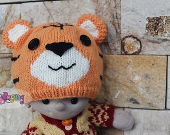 KNITTING PATTERN Tiger Hat Baby Size PDF