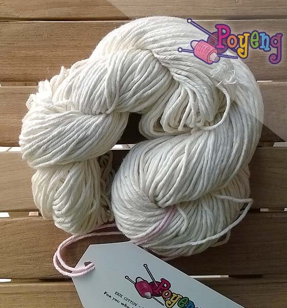 DK/Light Worsted Weight Cotton Yarn Undyed Yarn 100Gram Etsy