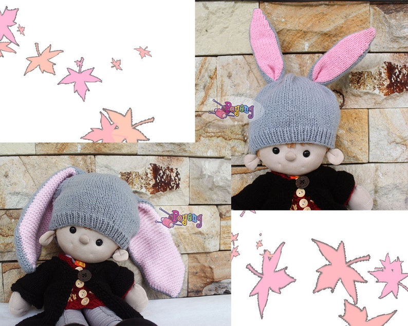 KNITTING PATTERN Another Bunny Hat Baby Size PDF image 1