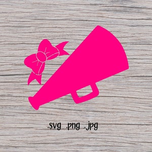 megaphone svg - svg file - svg files - cheer svg - cheerleader svg - cheer files - megaphone files - files - bow svg - football svg