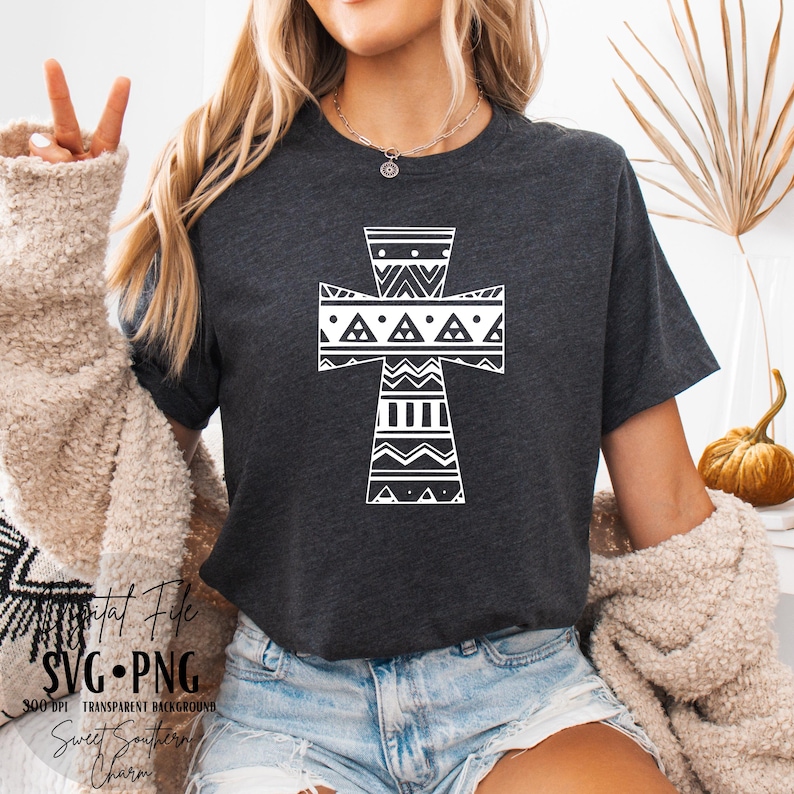 Aztec Cross Svg - Tribal Cross Svg - Aztec Svg - Tribal Svg - Cross Svg ...