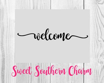 welcome svg - welcome svg file - welcome cut file - front door svg - greeting svg - svg file - svg files - cut files - svg cut file - files