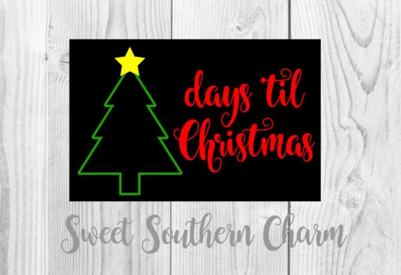 Download Free Christmas Countdown Svg File Svg Files Chalkboard Sign Etsy SVG DXF Cut File