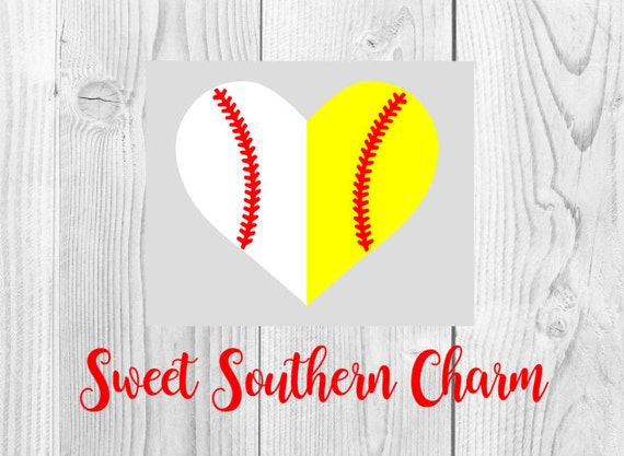 Download Baseball Svg File Softball Heart