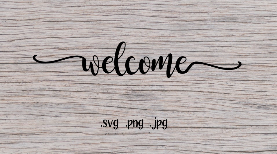 welcome svg - welcome svg file - welcome cut file - front door svg - …