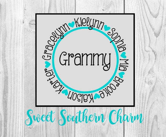 Download Grandma svg file grandkids svg file grammy svg file | Etsy