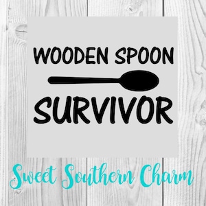 wooden spoon survivor - svg file - svg files - svg - files - spoon svg - survivor svg - kids svg - kids cut file - cutting files - svgs