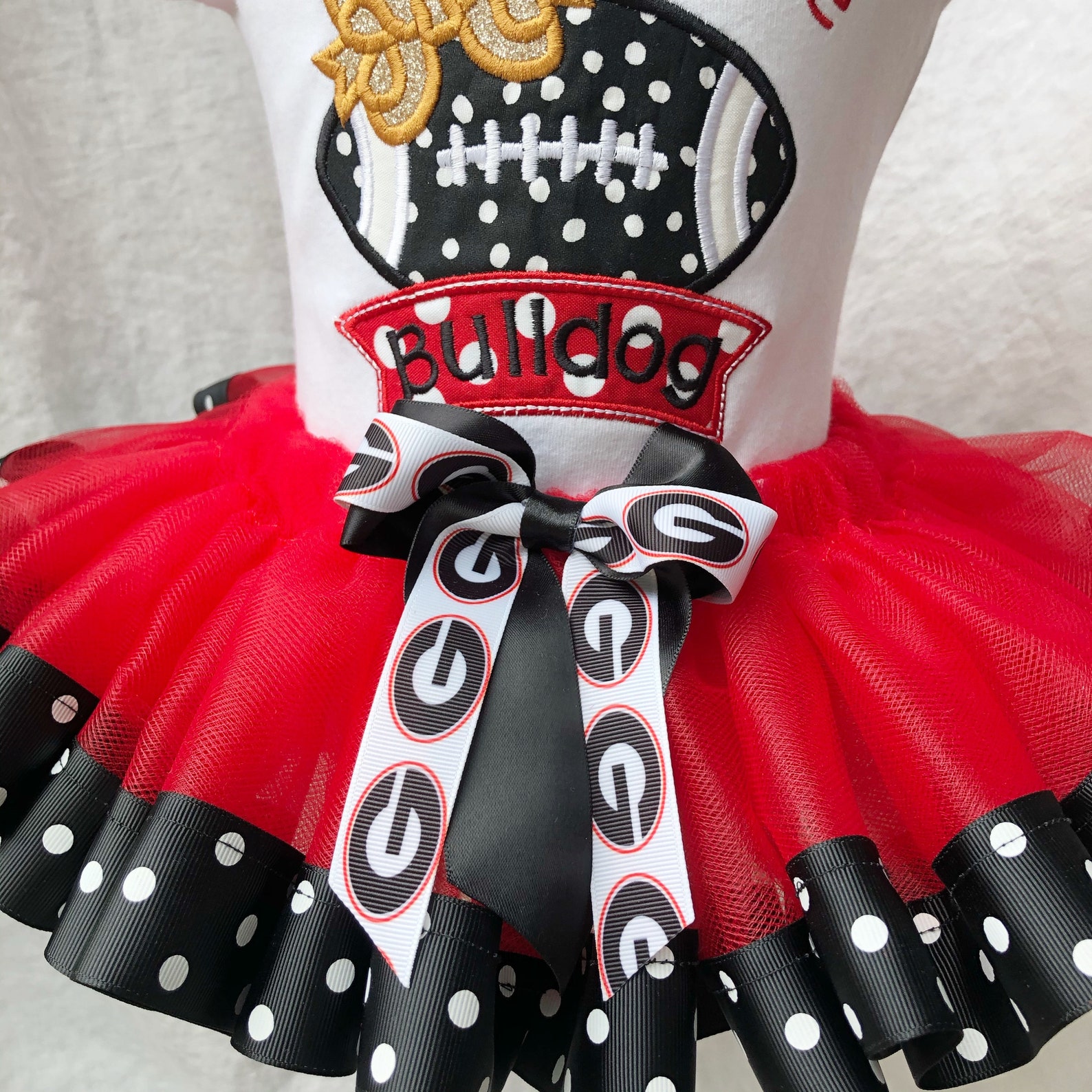 Girl's Bulldog Outfit UGA Baby Girl Tutu Etsy