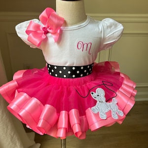 Poodle Tutu Skirt Outfit, Your Color Choice, Sock Hop, Halloween Costume