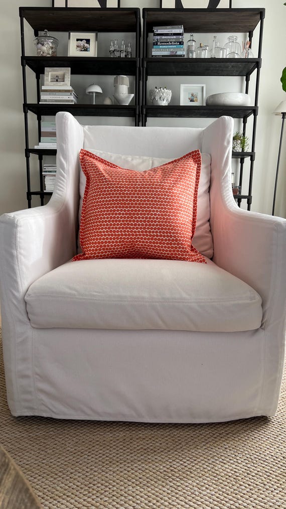Handmade 20x20 Hable Construction Beads Fabric Pillow Etsy