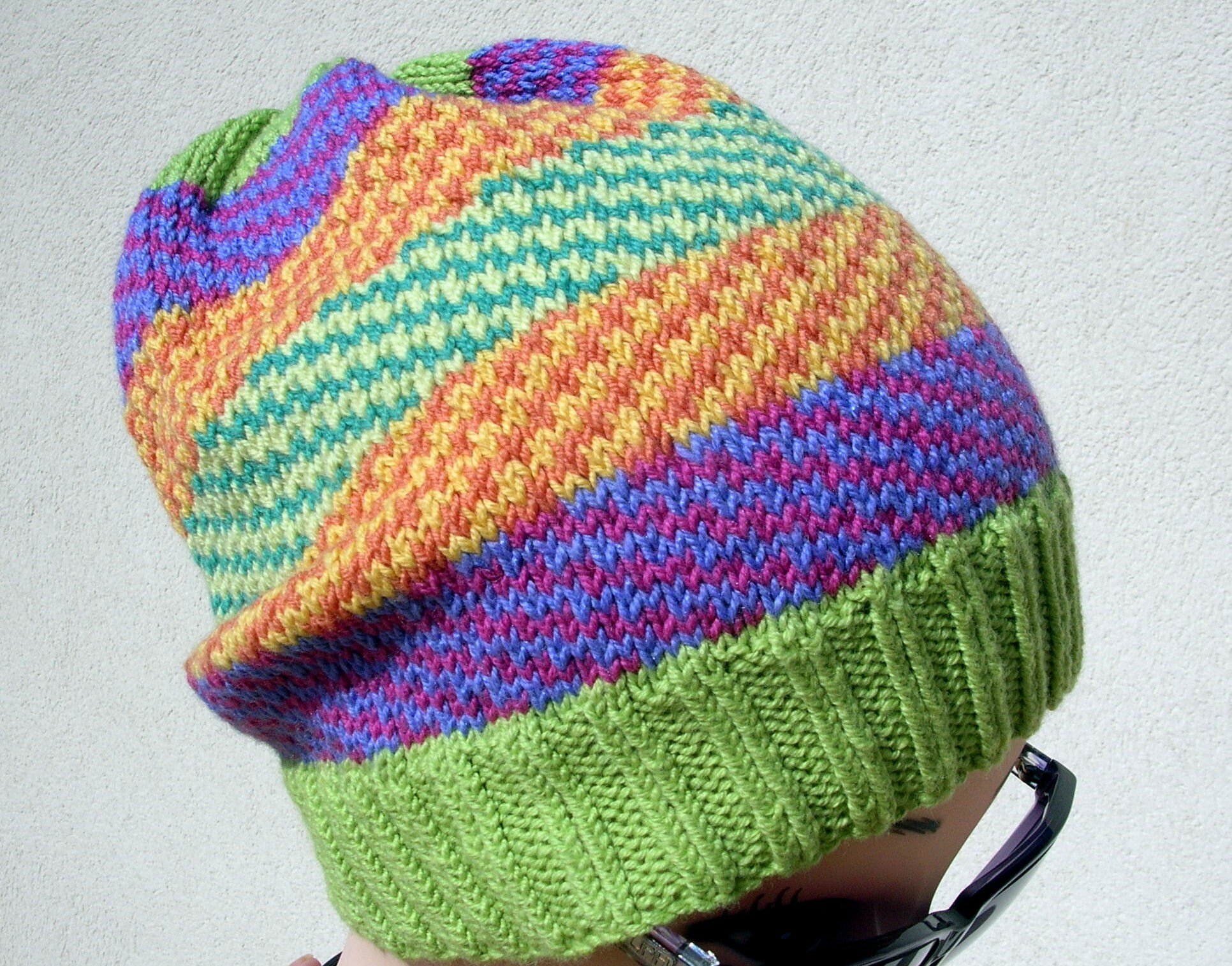 Knitting Pattern, PDF Digital Download, Trendy Zig Zag Hat, Fair Isle ...