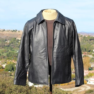 I*k様 黒タグ ◎ 80s Eddie Bauer ネイティブ ジャケット ビ Vintage Black Leather Eddie Bauer Large (vintage / Eddie Bauer