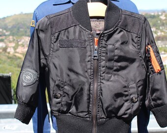 24 Month Black Bomber Jacket (Vintage / 90s / Urban Republic)
