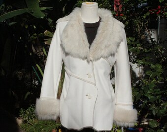 Faux Shearling Vintage Coat - Etsy