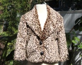 Faux Fur Cheetah Fashion Jacket (Vintage 80s)