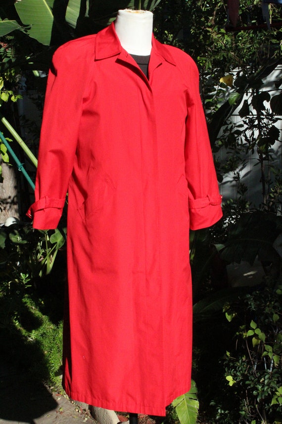 Vintage 90s Red Misty Harbor Overcoat 10 (Vintage… - image 4