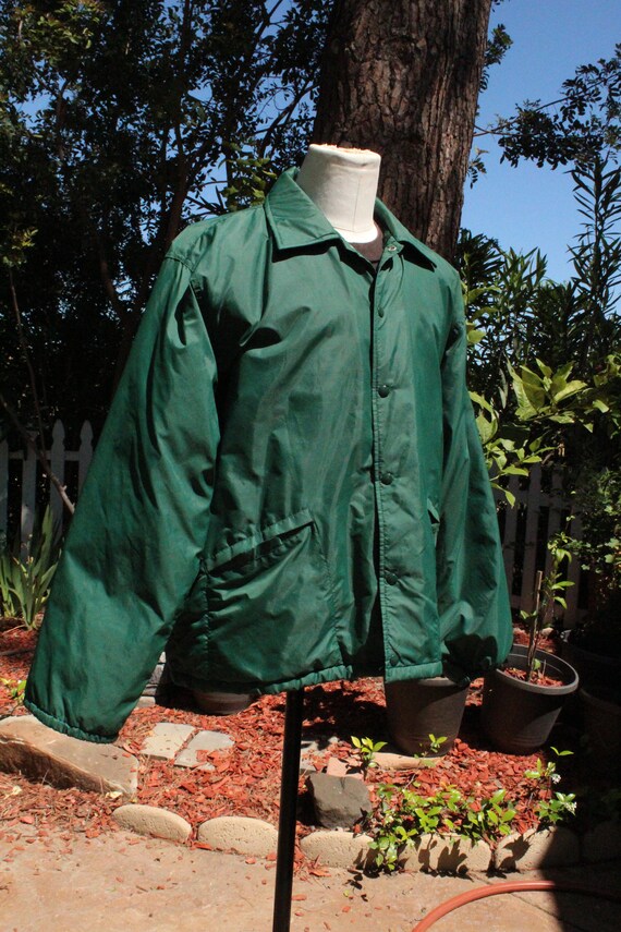 Dark Green Faux Fur Lined Windbreaker 