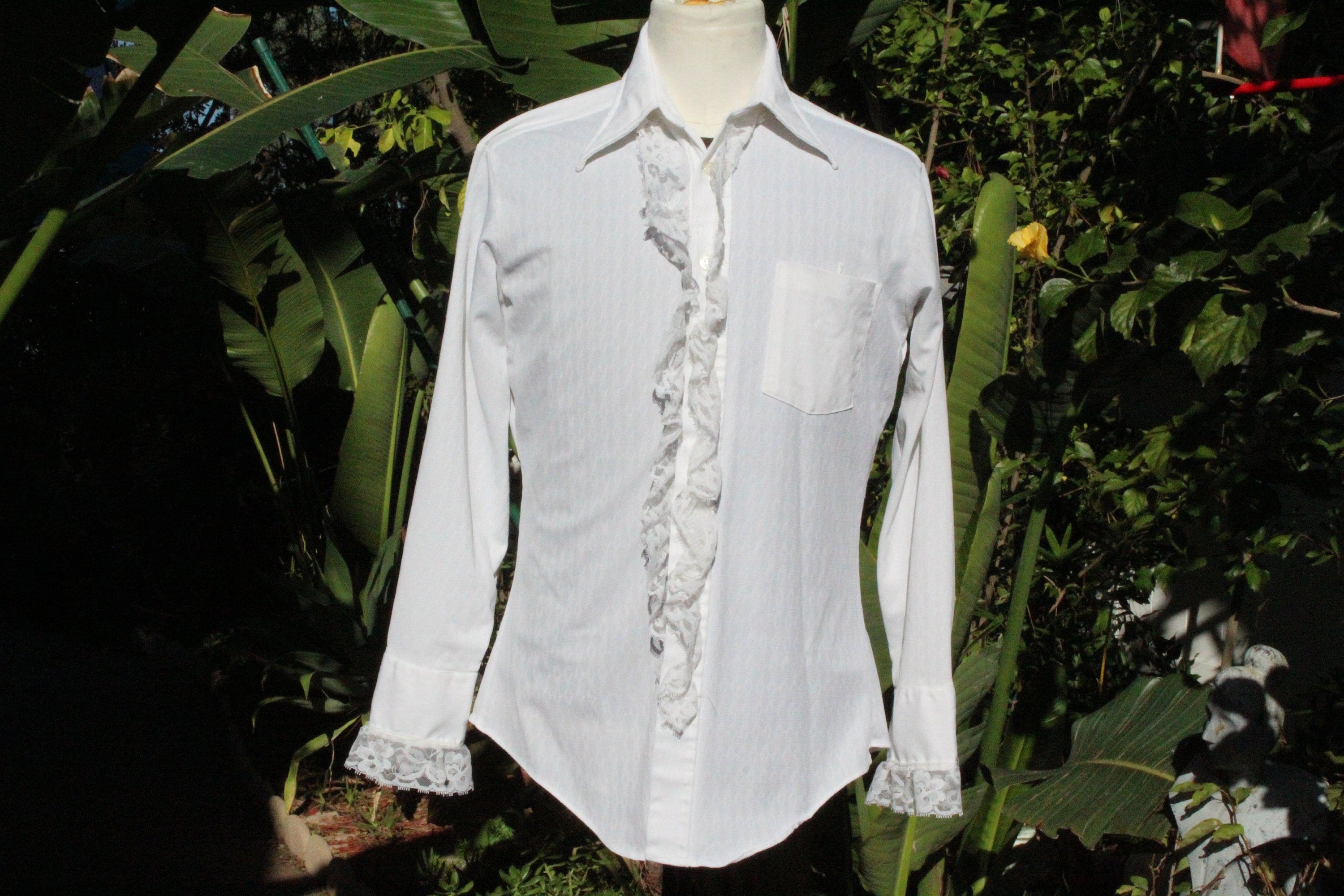 Vintage 60s Sears Formal Ruffle Shirt 