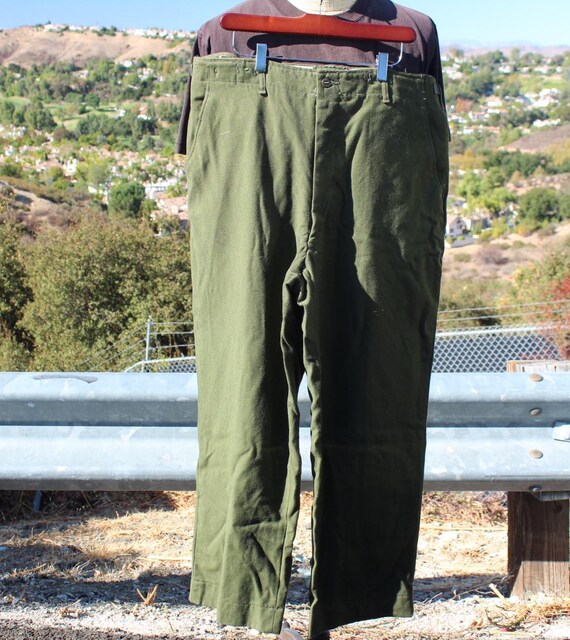 1940s US Military Wool Pants 38 / 29.5 M-1951 (vintage / 40s / US