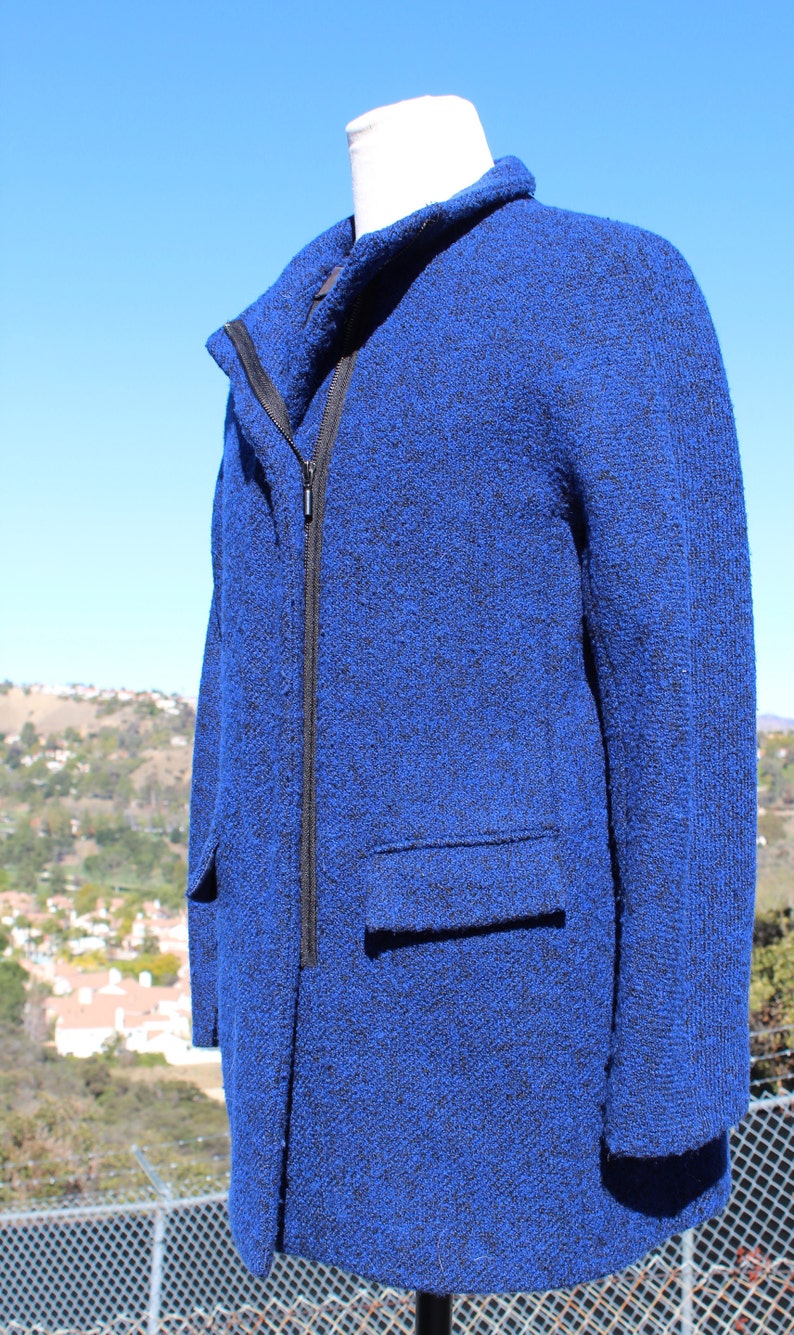 Vintage Blue Wool Jacket Vintage / 80s image 3