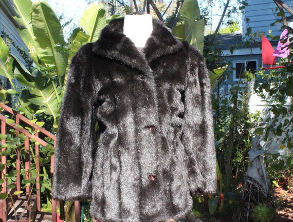 Button Through Faux Fur Coat