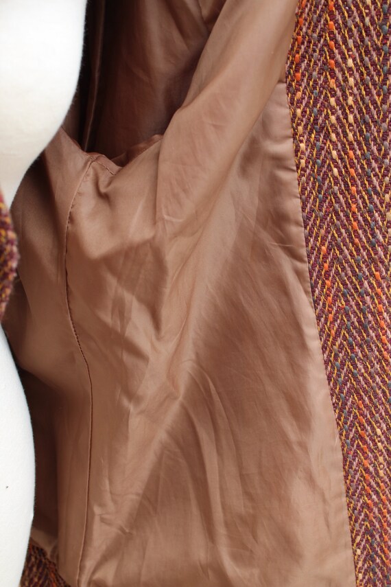 Brown Fashionable Tweed Women's Jacket 16 (Vintag… - image 6