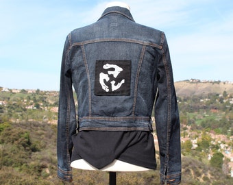 WVF Original "Johnny Cash 45" Dark Blue Denim Jacket (Handmade / Original)