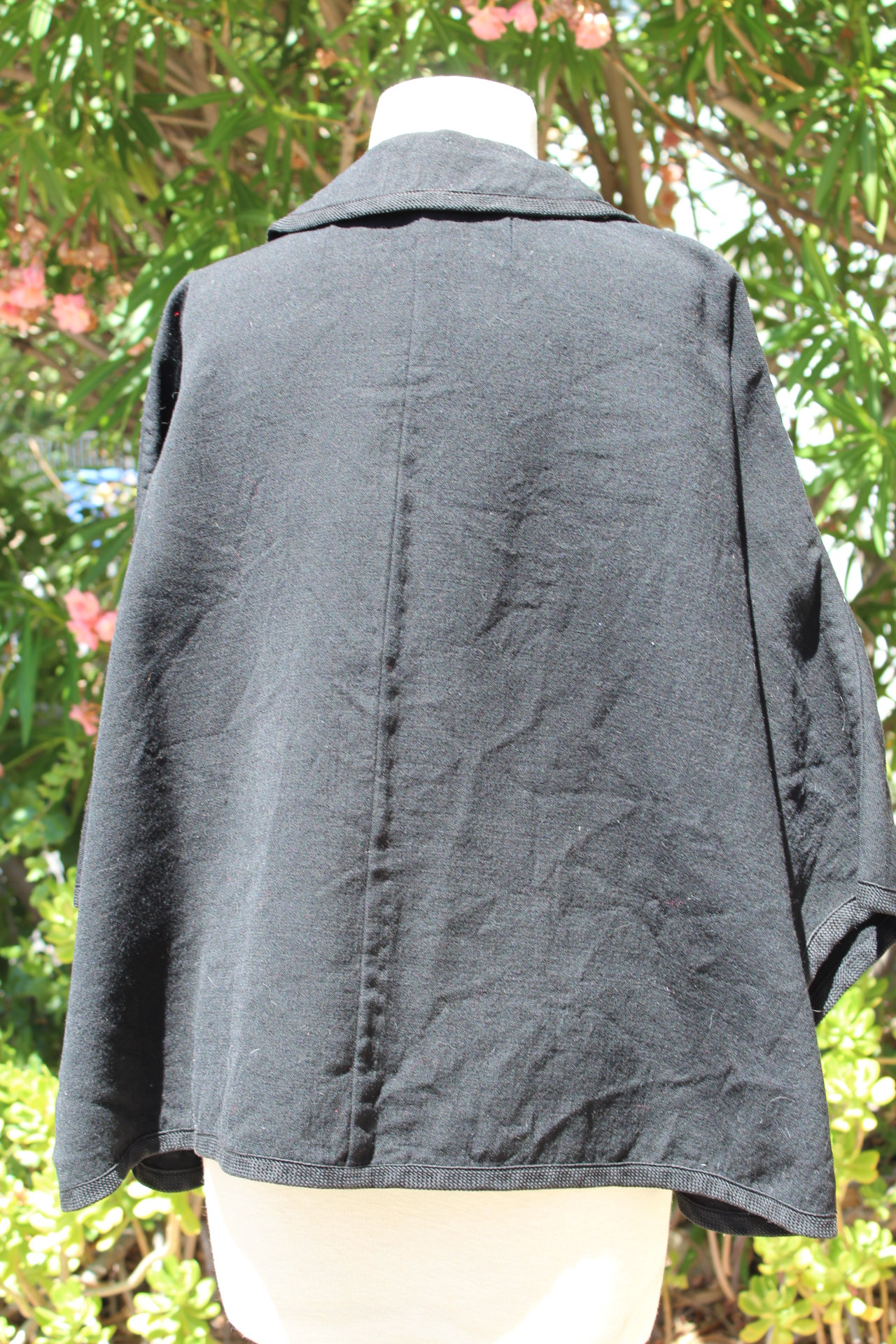 Handmade 60s Black Cotton Cape (vintage / Handmade / 60s) - Etsy