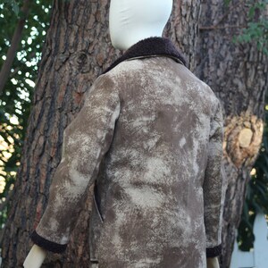 Vintage 70s Brown Vegan Jacket w/ Shearling Vintage / 70s image 6