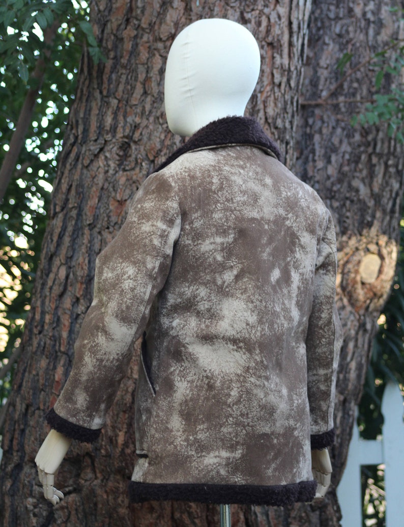 Vintage 70s Brown Vegan Jacket w/ Shearling Vintage / 70s image 6