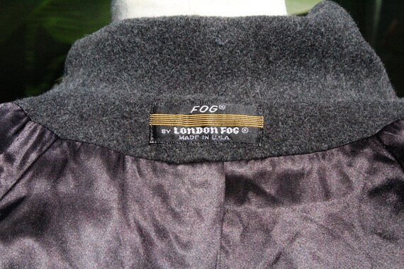 50s Grey London Fog Wool Overcoat Made in USA (Vi… - image 8