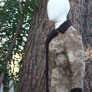 Vintage 70s Brown Vegan Jacket w/ Shearling Vintage / 70s image 7